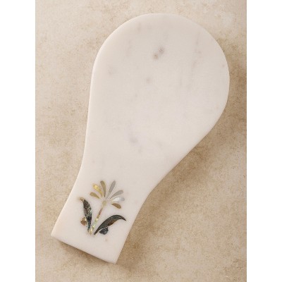 Jaipore Marble Spoon Rest - Small