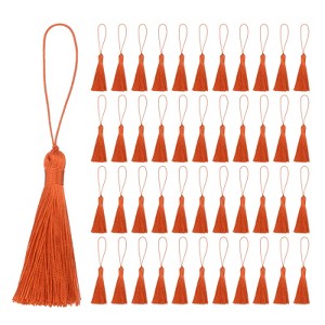 Unique Bargains Handmade Soft Floss DIY Mini with Loop Craft Tassels 45 Pcs - 1 of 4