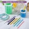 JDICTION 9PCS Colored Silicone Stir Sticks, Reusable Epoxy Resin Mixing Tools for Glitter Tumblers, Paint & Facial Mask Crafting (9 Colors) - 4 of 4