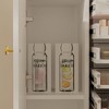 White Acrylic Nail Polish Rack Cabinet with Transparent Drawers Vanity Storage with Golden Handles Dresser Closet Cabinet - 4 of 4