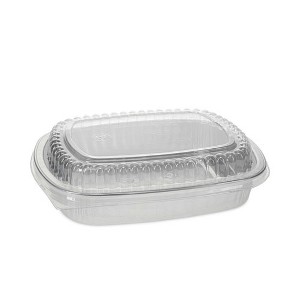 Pactiv Evergreen Classic Carry-Out Container, 46 oz, 9.75 x 7.75 x 1.75, Silver, Aluminum, 50/Carton - 1 of 4