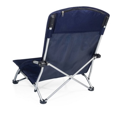 Navy Collapsible Outdoor Chair with Cushions and X-Base