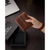 Leather Wallet for Mens Genuine Leather RFID Blocking Bifold Wallets with 1 ID Window 15 Card Slots - 2 of 4