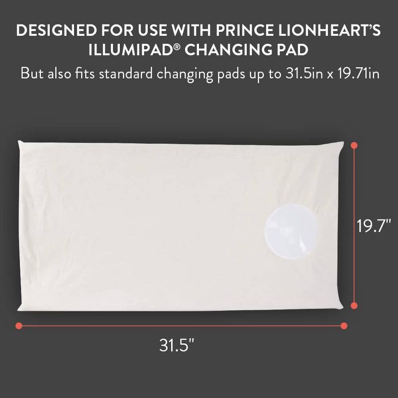 Prince Lionheart Illumipad Changing Pad and Cover - Cream, 2 of 6