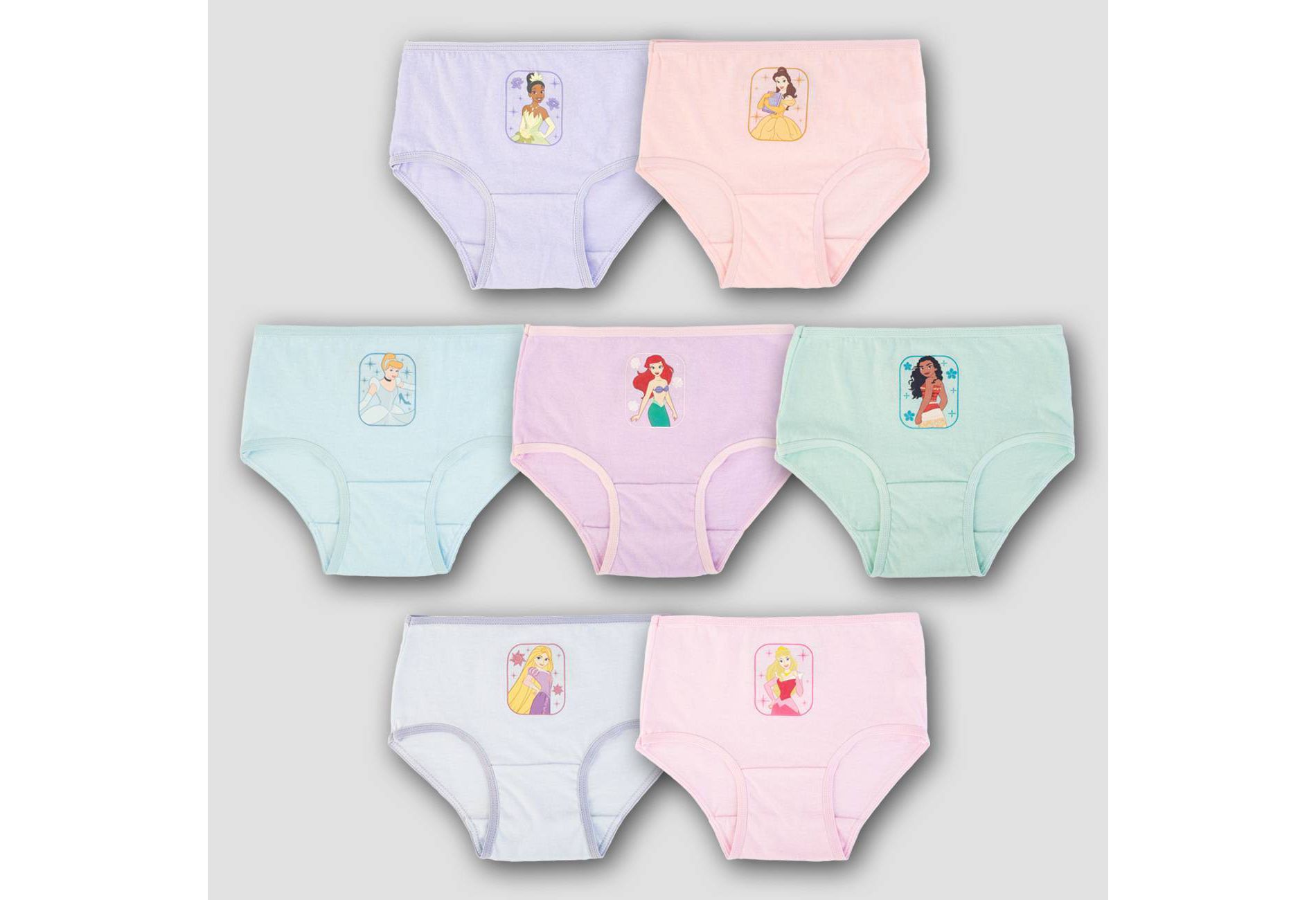 Toddler Girls' Disney Princess 7pk Bikini Underwear - 4T