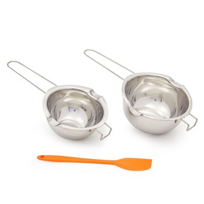 Juvale Double Boiler Pot for Melting Candy Chocolate with Silicone Spatula