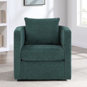 NicBex Performance Fabric Swivel Barrel Chair Modern 360-Degree Rotating Accent Chair for Living Room, Office, Lounge - 1 of 4
