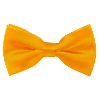 Men's Solid Color 2.5 W And 4.5 L Inch Pre-Tied adjustable Bow Ties