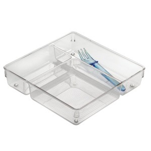 InterDesign 53530 Linus Multi Drawer Organizer, 9" x 9" x 2", Clear - 1 of 1