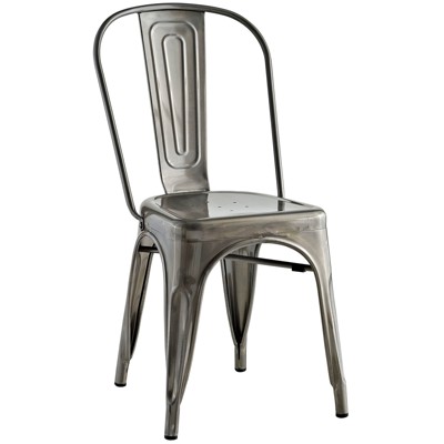 Promenade Side Chair Gunmetal - Modway