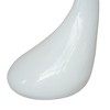 vidaXL Coffee Tables 2 pcs with Round Glass Top High Gloss White - 4 of 4