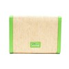 Disney Bag, Horizontal Fold Over Cross Body, Mickey Mouse Embroidered Citrus Ears Lime Green, Raffia Straw - 3 of 4