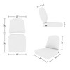 Covers&All Outdoor 5 in Seat / Back Cushion with Highly Durable Cover Rite Fabric, 22 in W x 24 in L x 5 in Thick - 4 of 4