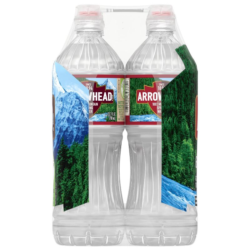 Arrowhead Brand 100% Mountain Spring Water - 6pk/23.7 fl oz Sports Cap Bottles, 6 of 11