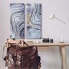 Stupell Industries Agate Crystal Pattern Gold Purple Abstract 2pc Canvas Art Set - 2 of 4