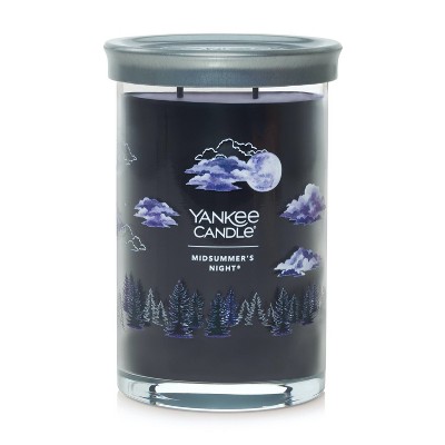 20oz Signature Tumbler Midsummer Night - Yankee Candle: Soy Wax Blend, Glass Jar, Dual Wick, Musk & Sage Aroma