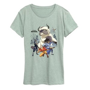Women's - Avatar - Airbender Group Short Sleeve Graphic T-Shirt - 1 of 3