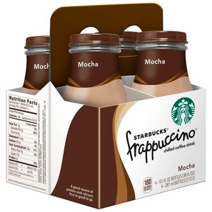 Starbucks Frappuccino Mocha Coffee Drink - 4pk/9.5 fl oz Glass Bottles - 1 of 3