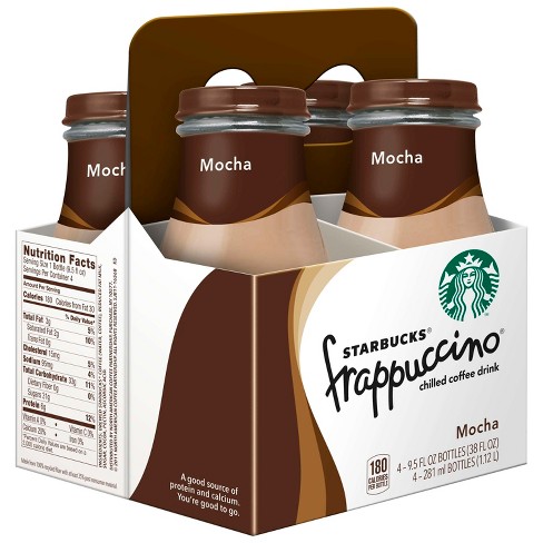 Starbucks Coffee Vanilla Frappuccino 9.5 oz Glass Bottle Pack of