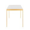 NicBex Dining Table Contemporary Counter Table in Brushed Stainless Steel and Walnut Wood for Kitchen, Dining Room - 3 of 3