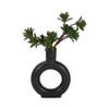 Sagebrook Home Round Ceramic Circle Cut-Out Table Vase, Home or Office Decor 7 L x 2 W x 9 H Inches - 2 of 4