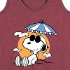 Women's - Peanuts - Snoopy's Beach Day Graphic Racerback Tank - 2 of 4
