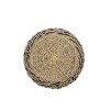 Black Woven Seagrass & Rope Canister with Lid by Foreside Home & Garden - 4 of 4