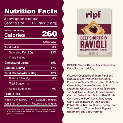 Ripi Short Rib Ravioli - 9oz