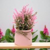 Unique Bargains Artificial Plants Lavender Plant in Pot Plastic 3.07"x3.07"x7.48" 1 Pc - 2 of 4