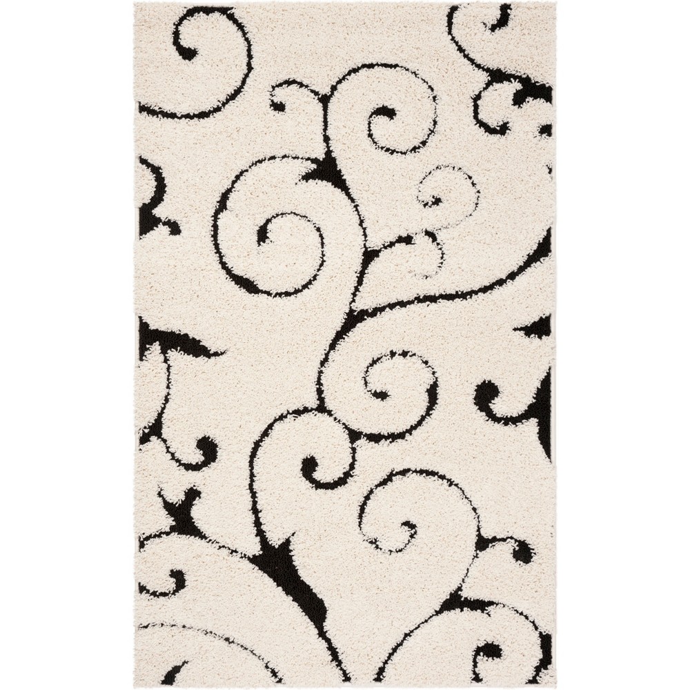 4'x6' Zain Rug Ivory/Black - Safavieh