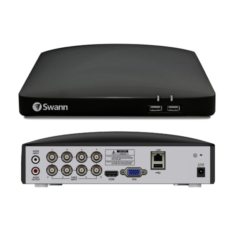 Swann DVR Security System, SWPRO Square Home Bullet Camera, 84680 Hub, Black, 5 of 7