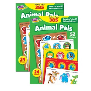 TREND Animal Pals Stinky Stickers® Variety Pack, 385 Per Pack, 2 Packs - 1 of 3