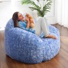 Bean Bag Chair for Indoor and Outdoor, Faux Fur Bean Bag Couch with Armrest High-Density Foam for Gaming Reading, Beanbag Chair Lazy Couch Sofa - 4 of 4