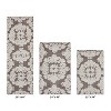 Medallion Collection 3 Piece 100% Cotton Tufted Bathroom Rug Set  with Non-Slip Backing, Machine Washable, Tumble Dry Bath Mat - 2 of 4