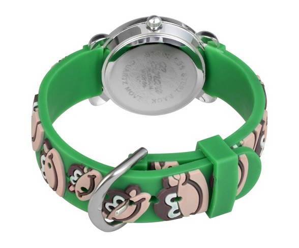 Geneva Platinum&#174; Kid's Geneva Platinum Monkey Design Silicone Strap Watch - Green