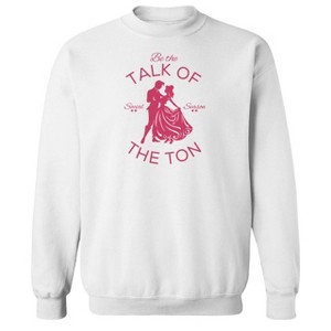 Rerun Island Women's Be The Talk Long Sleeve Oversized Graphic Cotton Sweatshirt - 1 of 3
