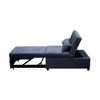 NicBex Couches for Living Room Convertible Single Sleeper Sofa Bed Fabric Folding Sofa Couch with Adjustable Backrest, Dark Gray - 4 of 4