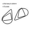 Unique Bargains Drop-Shaped Decorative Bookmark Metal Small Size Paper Clip 100 Pcs - 4 of 4