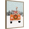 Amanti Art Holiday Van by July Art Prints Canvas Art Framed - 2 of 4