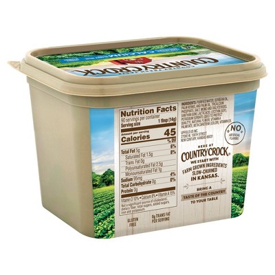 Country Crock Calcium Vegetable Oil Spread Tub - 45oz