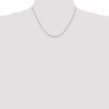 Black Bow Jewelry 1.2mm 14k White Gold Polished Box Chain Necklace - 2 of 4