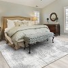 Runner & Area Rug, Vintage Medallion Design, Boho Accent, Non-Slip Washable Soft Rug for Kitchen, Hallway, Bedroom, Distressed Look - 2 of 4