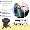 Kandu Outdoor Vertical Cooking Charcoal Oven Grill, Jungle Green - 4 of 4