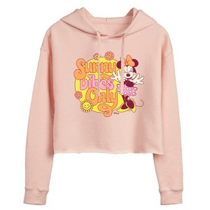 Women's - Disney - Mickey & Friends Cropped Graphic Hoodie - 1 of 3