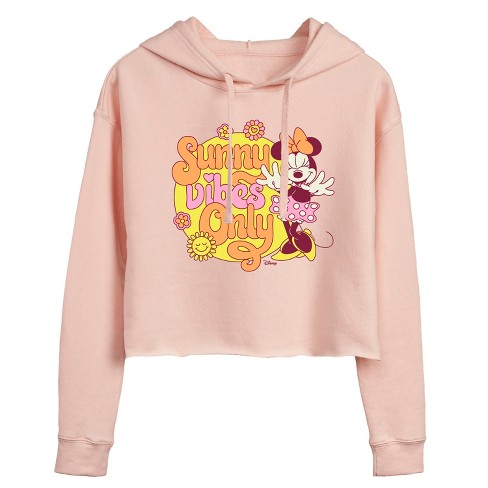 Women's - Disney - Mickey & Friends Cropped Graphic Hoodie - image 1 of 3