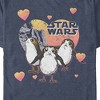 Men's Star Wars: The Last Jedi Valentine's Day Porg Hearts Sketch T-Shirt - 2 of 4