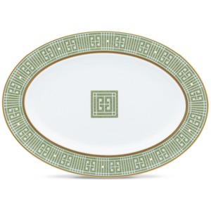 Noritake Infinity Green Gold Gold Medium Oval Serving Platter - 1 of 4