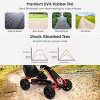 Infans Go Kart Pedal Car Kids Ride On Toys Pedal Powered 4 Wheel Adjustable Seat Black - 4 of 4