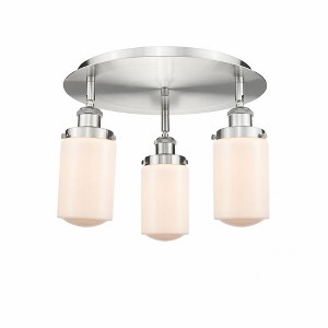 Dover - 3 Light Flush Mount In Art Deco Style-10 Inches Tall and 16.25 Inches Wide - 1 of 1