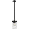 POWLIG 4.72" Modern Pendant Light with Glass Shade, Height Adjustable Chandelier for Kitchen Island, Dining Room or Entryway - 3 of 4